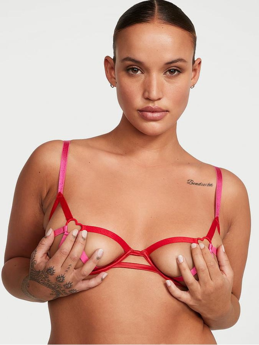 VERY SEXY Heartware Open-Cup Strappy Demi Bra